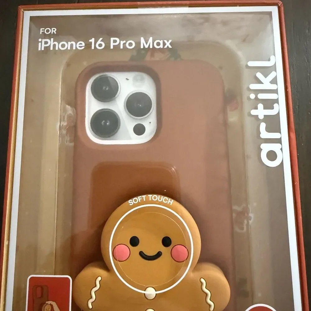 ARTIKL POPPET iPhone Case Fit iPhone 16 Pro Max CHRISTMAS Ginger Bread Stand New